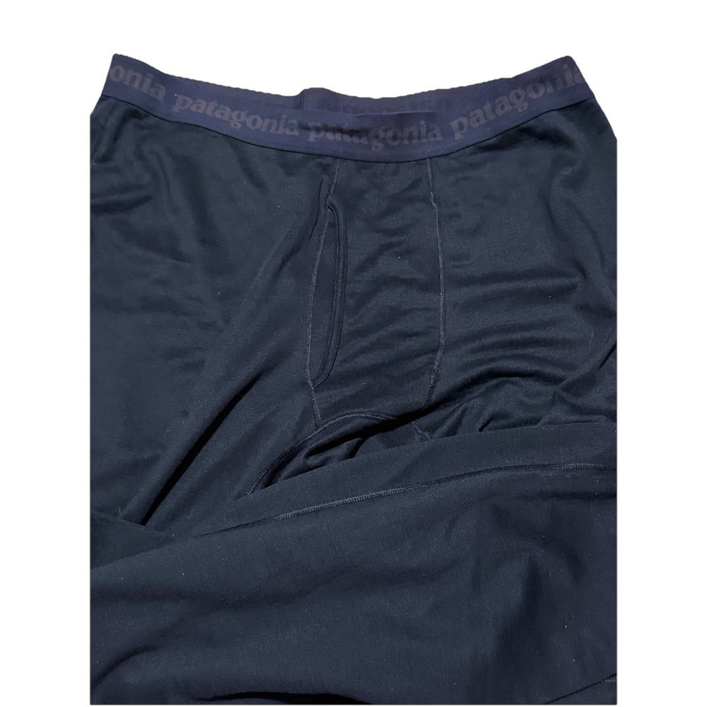 Patagonia Mens Capilene Pants Blue Fleece Base Layer Bottoms thermal Sz XL